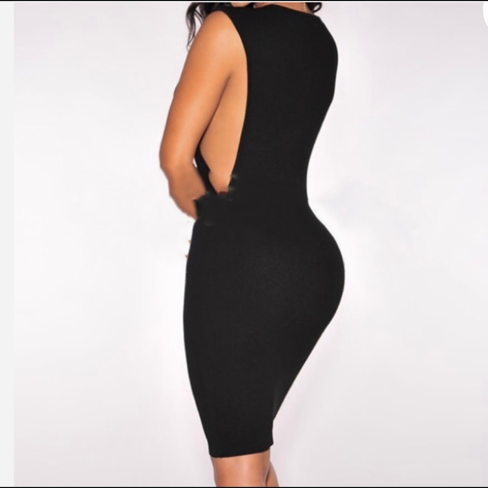 Hera collection knit open sides bodycon dress M